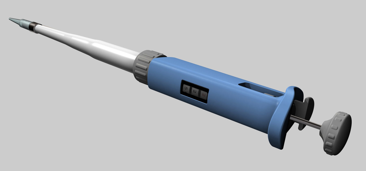 pipette medical scientific obj